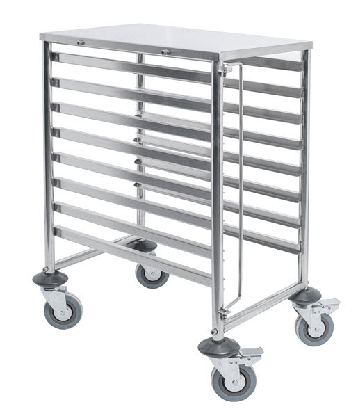 Mobile Gastronorm Rack Trolley - Low Height